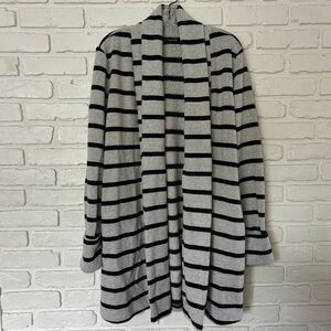 Doe & Rae Thick Striped Cardigan Sweater with‎ Pockets Size Small